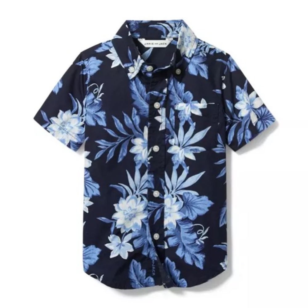 Tropical Floral Poplin Shirt